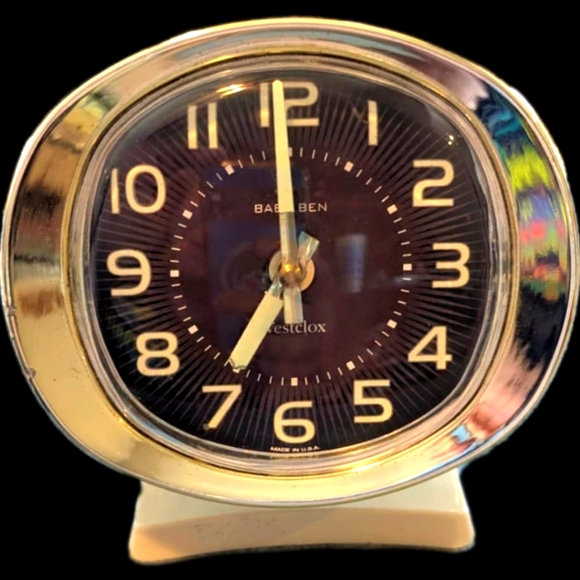 Vintage Alarm Other - Vintage Westclox Baby Ben Wind Up Beige Alarm Clock